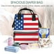 thumbnail image 5 of Disketp America Flags3 Mochila de Pañales de Gran Capacidad con Múltiples Bolsillos, Mochila de Viaje Multifuncional para Bebé, Unisex, Moderna y Resistente, 5 of 6