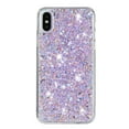 thumbnail image 4 of Allytechgroup Glitter Bling Case Compatible with Apple iPhone XR for Girls Women, Slim Fit Soft TPU Back Cover Anti-Scratch Bumper Shockproof Phone Case for iPhone XR, Purple, 4 of 5
