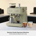 thumbnail image 4 of Thyme & Table Barista Grade Espresso Machine with 15-Bar Pressure, Conical Burr Grinder and Steam Wand, Eucalyptus Green, 4 of 13