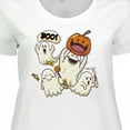 thumbnail image 4 of Inktastic Halloween Ghosts Women's Plus Size T-Shirt, 4 of 5