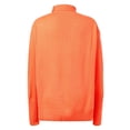 thumbnail image 5 of YDFCWXW Women's Pullover Sweater Tops Oversized Turtleneck Batwing Sleeve Casual Loose Knit 2025 Tunic Fall Outfits Orange, L, 5 of 6