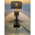 thumbnail image 3 of Thcbme Gothic Skull Lamp for Festival - 5W USB Art Deco Skeleton Table Light, Spooky Resin Novelty Decor with Funky Whimsical Design, Unique Gothic Decorate for Party/Home Office (Black), 3 of 7