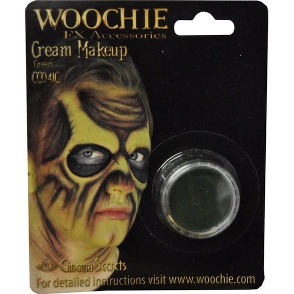 Carded Green Mask Cover Halloween Makeup