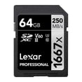 thumbnail image 1 of Tarjeta de Memoria Lexar 64GB SDXC 1667X UHS-II V60 U3 Velocidad 250MB/S, 1 of 2