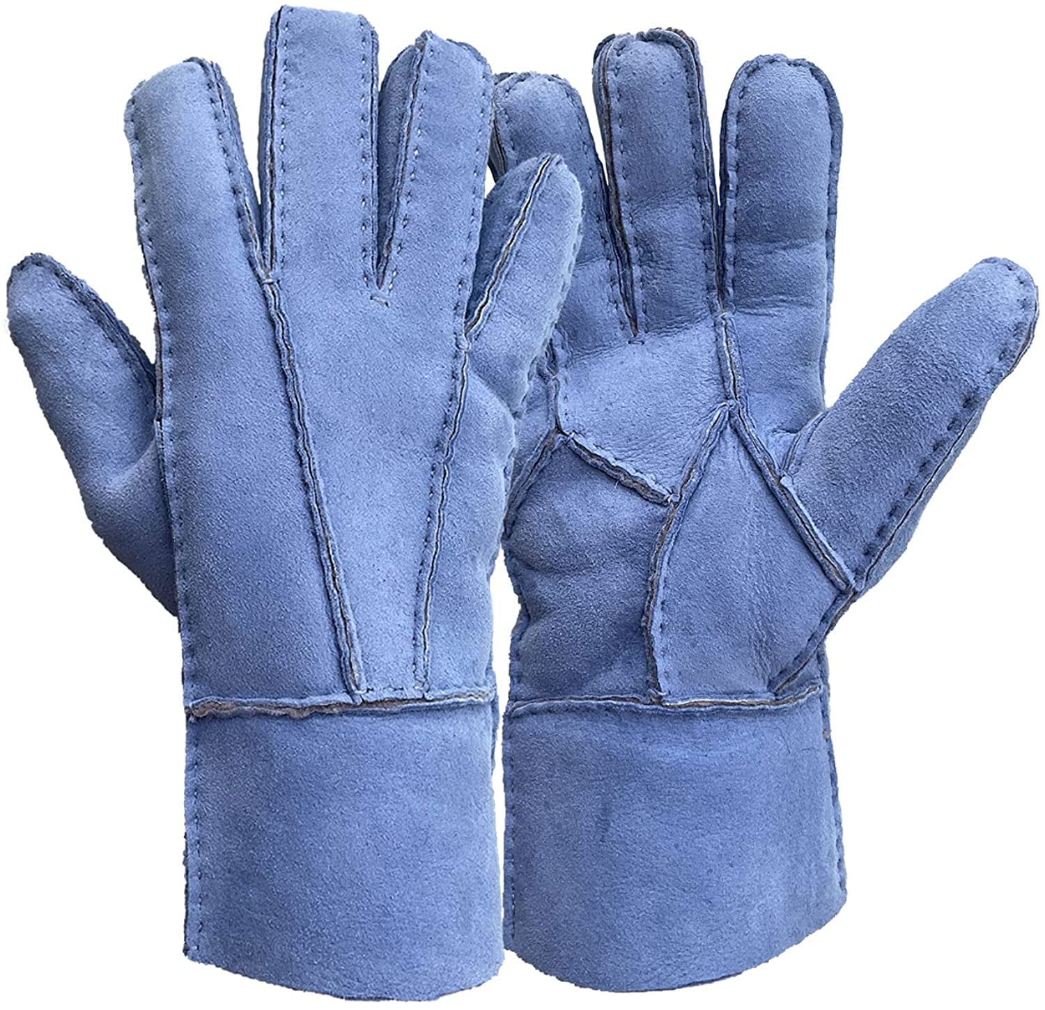 fur lined leather work gloves
