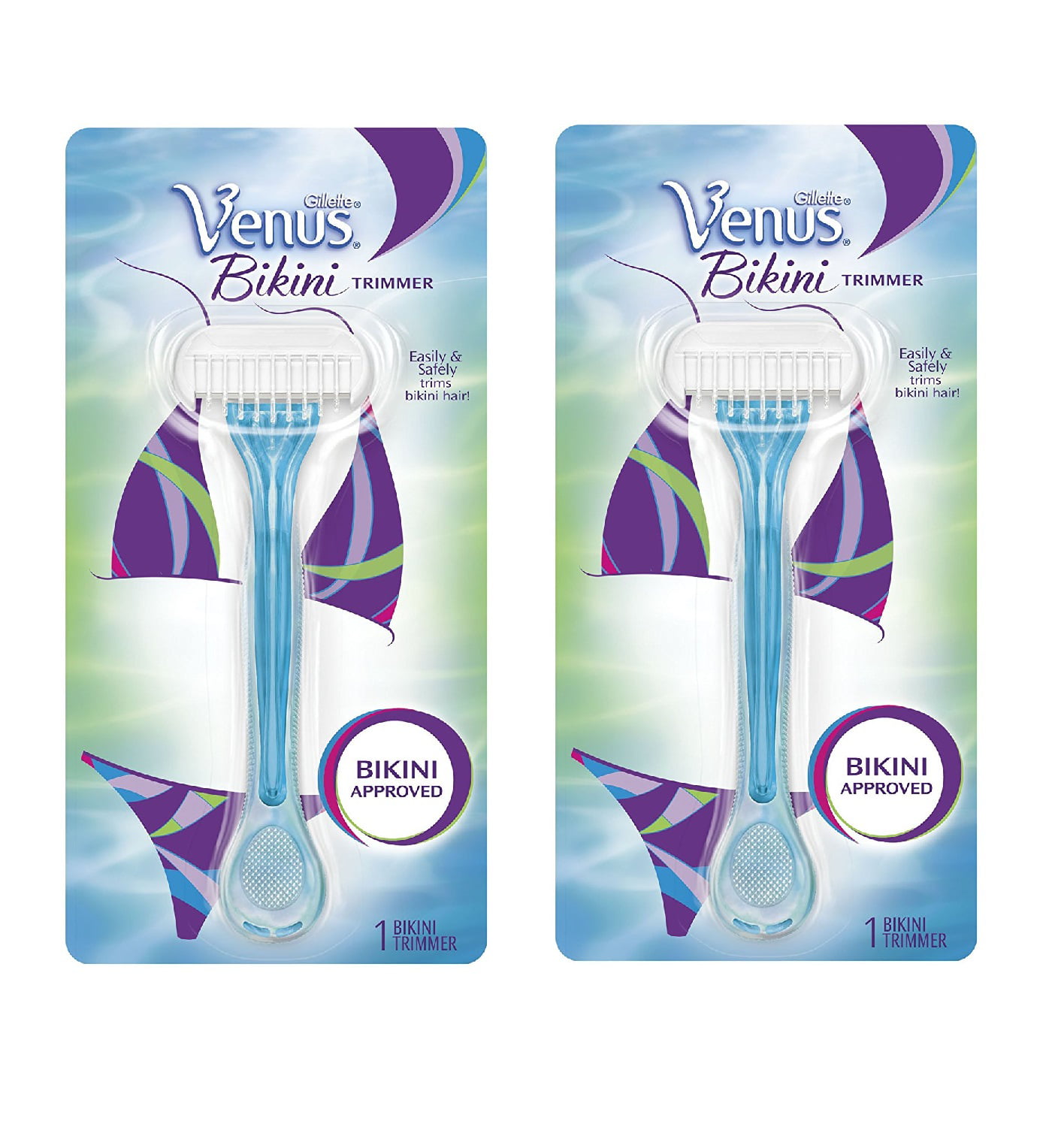 Gillette Venus Bikini Trimmer (Pack of 2) + Yes to Coconuts Moisturizing Si...