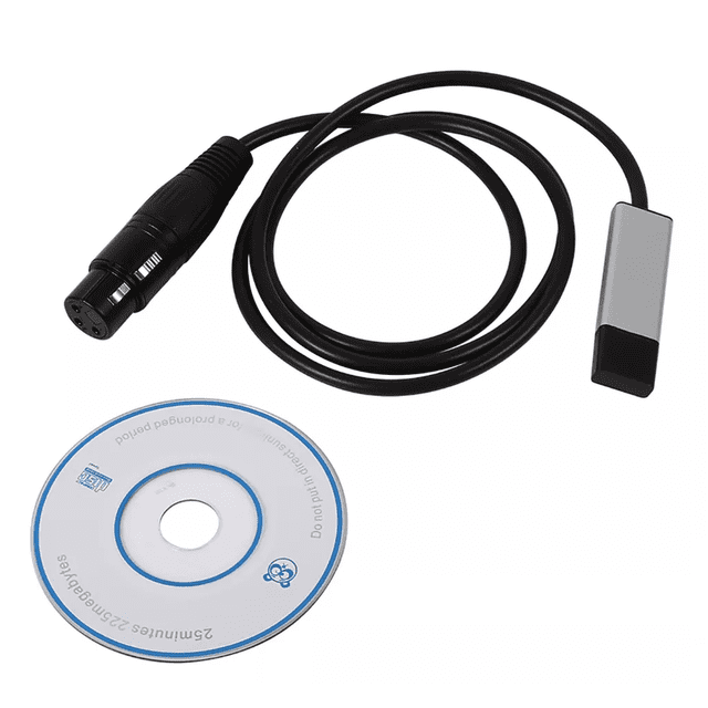 Interface, Usb Dmx 512 Equipo De Audio Interfaz Negro