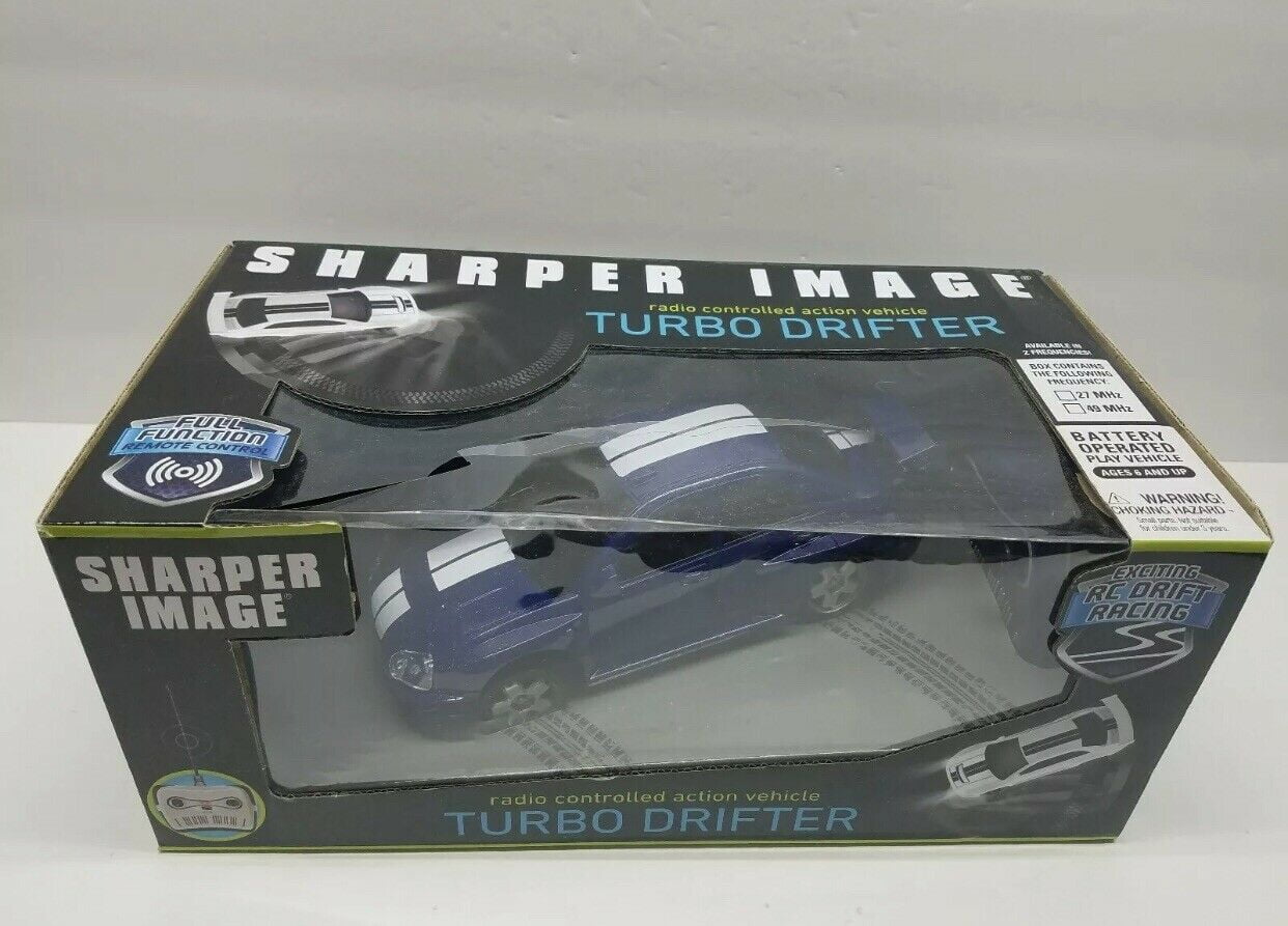 Blue 1002546 Sharper Image Turbo Remote Control Drifter Vehicle 27 MHz 