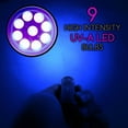 thumbnail image 4 of MyDeal Products VisiPET UV Ultraviolet 9 LED Blacklight Pocket Flashlight WITH BATTERIES for Revealing Pet Urine Stains from Dogs and Cats on Carpets, Rugs, Curtains and More! Includes Strap, 4 of 6
