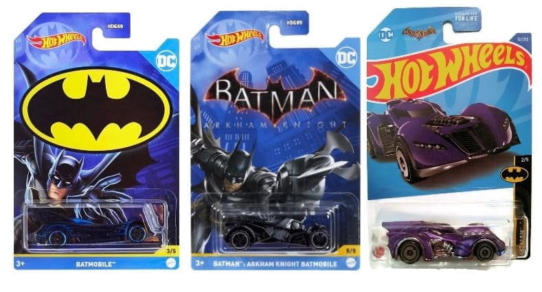 Hot Wheels Batman Batmobile 5ct Diecast Vehicles Set - Walmart.com