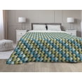 thumbnail image 1 of Oriental Down Alternative Comforter, Simplistic Abstract Eastern Repetitive Ornaments Soft Tones Illustration, Microfiber Quilt for All Season, 5 Sizes, Pale Taupe and White, by Ambesonne, 1 of 3