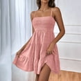thumbnail image 2 of Women's Casual Dress Strapless Mini Textured Boho Summer Flowy A-Line Dress for Daily Outfit, 2 of 2