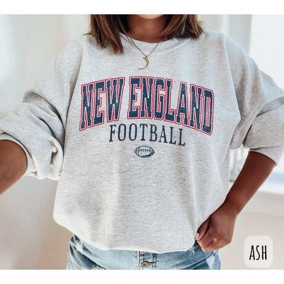 Vintage New England Football Sweatshirt, Football Sunday Crewneck, Unisex Shirt