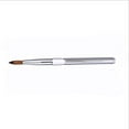thumbnail image 3 of 100% Acrylic Kolinsky Nail Brush Silver Metal Handle Size #12, 3 of 9