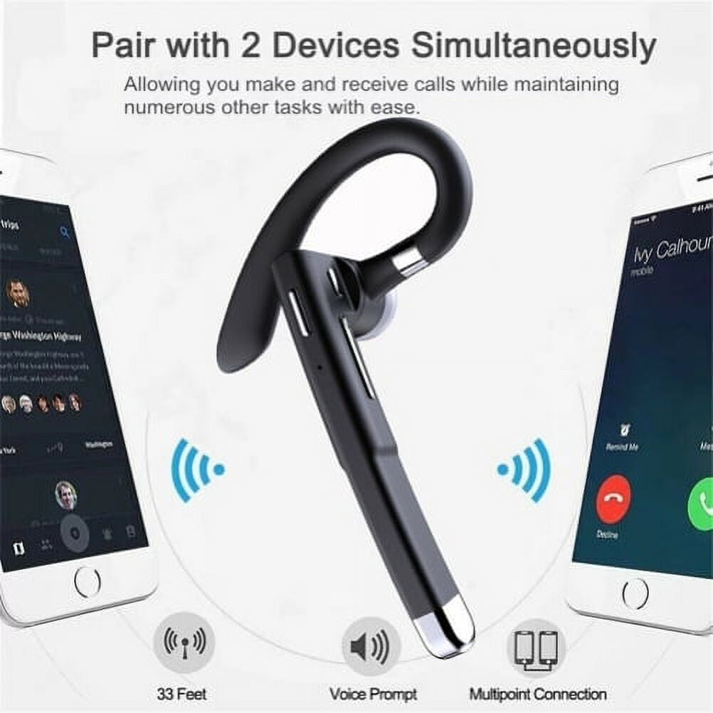 Ear-hook Wireless Earphone for Google Pixel 8a/6a/6 Pro - Headphone Boom Mic Handsfree Single Headset Over The Ear