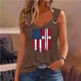 thumbnail image 1 of Puntoco Camisetas sin mangas ajustadas para mujer Camiseta sin mangas con estampado del Día de la Independencia para mujer Camiseta sin mangas holgada, 1 of 3