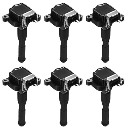 BDFHYK Ignition Coil Pack UF354 Set of 6 Compatible with BMW M5 X5 330i 530i Z3 Z8 320i 323i 323Ci 323ti 328Ci 328i Land Rover Rolls-Royce Replacement for 245279 12131703227 0221504004