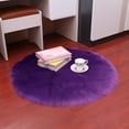 thumbnail image 6 of NUZYZ 30/35/40/45cm Round Plain Fluffy Rug Pad Carpet Bedroom Mat Cover Home Decor, 6 of 8
