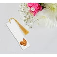 thumbnail image 5 of WIRESTER Set 2pcs Rectangle Metal Bookmarks With Light Gold Tassels for Book Lovers, Page Markers for Students Teachers Reading - Golden Cochin Chicken & White Silkie Chicken, 5 of 6