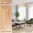 thumbnail image 2 of Piso Spc Roble Natural Texturizado 1220x183×6mm Trafico Pesado Roble Natural, 2 of 6