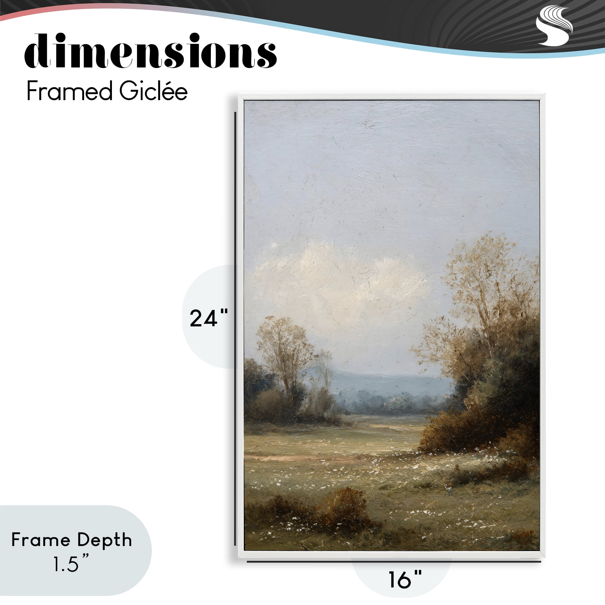 Stupell Industries Silent Little Meadow White Framed Giclee Art, design by Petal Prints Design