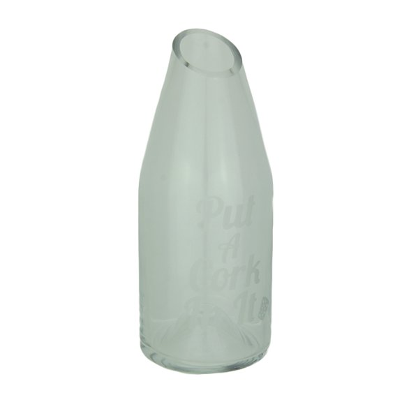 Cork Carafe Clear Glass Bottle Carafe Decorative Wine Cork Holder