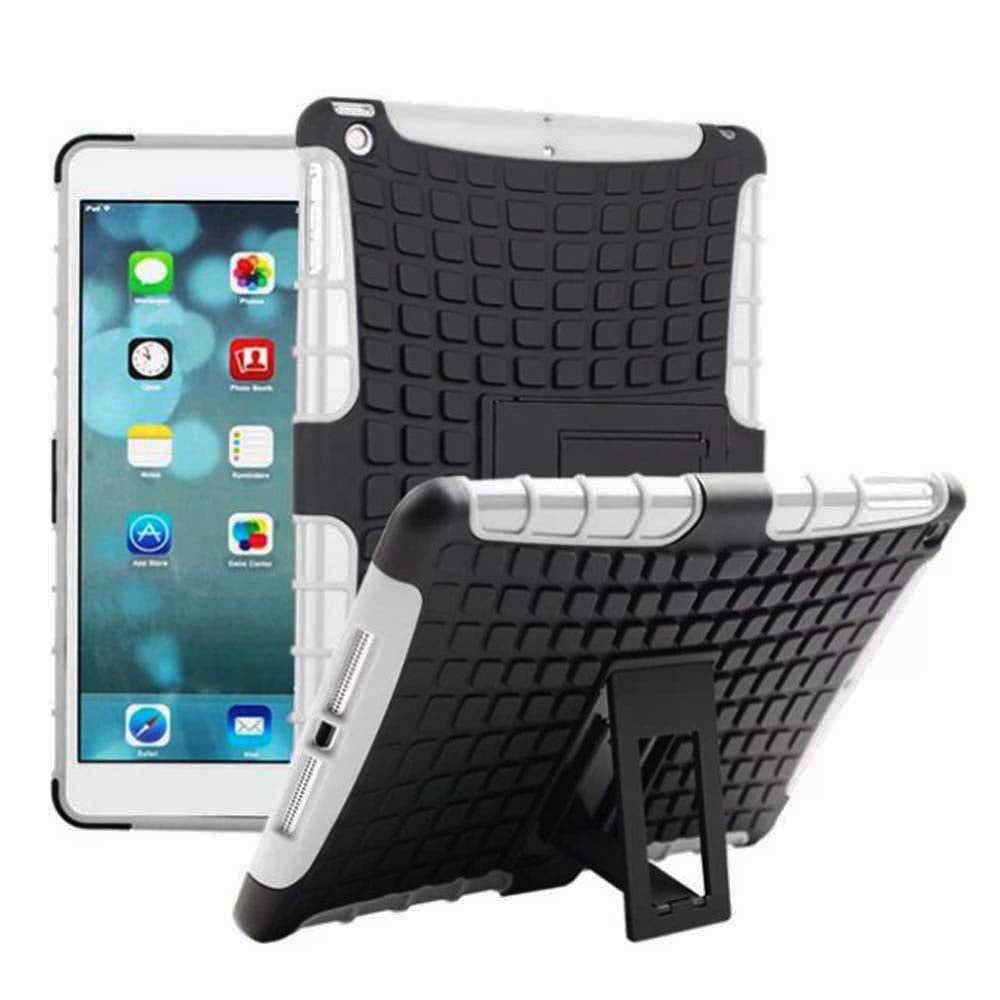 KMO Apple iPad Air 2 Case Cover [Heavy Duty] Dual Layer Hybrid [Drop Protection] PC Silicone