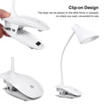 thumbnail image 2 of Lampe de Bureau Portable à Clipser LEDs 3 Niveaux de Luminosité USB Rechargeable Pince de Cou Flexible 360° Protection des Yeux pour Lit Lecture Travail, 2 of 10