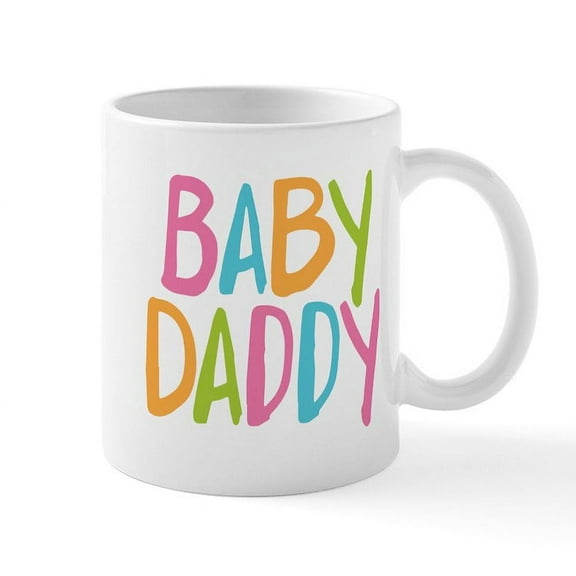 CafePress - Baby Daddy Mug - 11 oz Ceramic Mug - Novelty Coffee Tea Cup