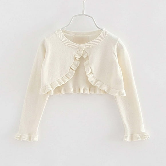 Girls Tops Tees & Shirts Girls Knit Cardigan Sweater Casual Outerwear for Toddler Kids Lightweight Comfortable Layering Piece Ideal for Spring Summer Fall