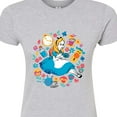 thumbnail image 3 of Alice in Wonderland - Alice With Icons - Juniors Fitted Graphic T-Shirt, 3 of 5