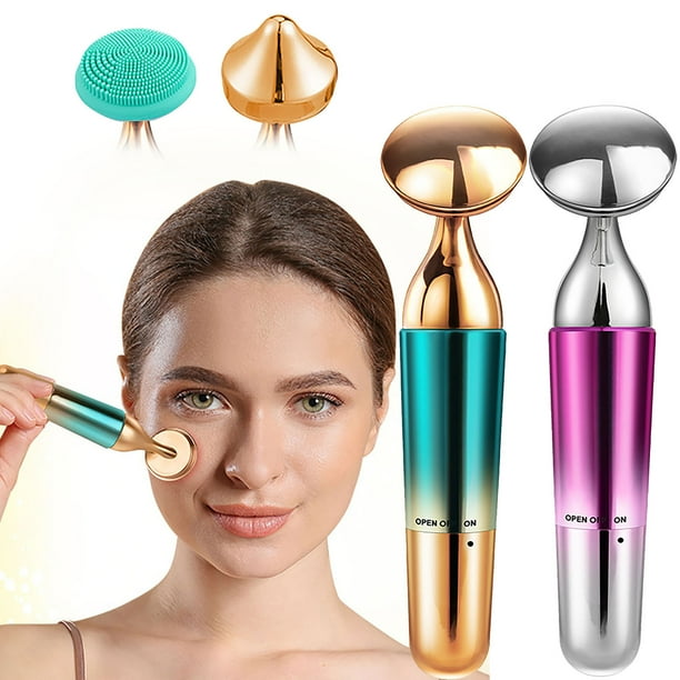Dispositivo de limpieza facial Masajeador vibratorio | Herramienta de belleza tensora lifting para limpieza profunda de poros, reafirmante de la piel, antienvejecimiento | Silicona portátil de grado