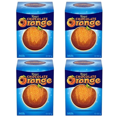 4-Pack Original Terrys Chocolate Orange Milk Chocolate Box Imported From The UK England