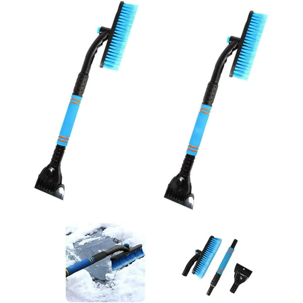 2Pcs Snow Brush and Ice Scraper for Car Windshield, Detachable