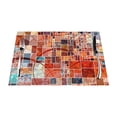 thumbnail image 1 of XMXT 6 Pcs Woven Placemats, Marble Aesthetic Print Stain Resistant Anti-Skid Placemat for Kitchen Table, 12 x 18 inches, 1 of 6