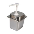 thumbnail image 4 of Dispensador de jarabe de café, dispensador de , bomba de 2,3 l, botella de jarabe de acero inoxidable con bomba para uso comercial en bares y 30, 4 of 8
