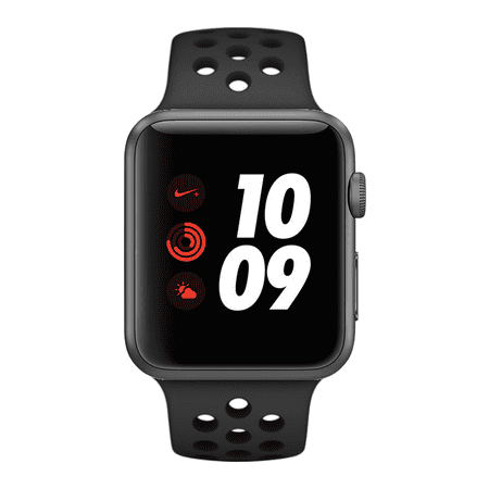 Apple Watch Series 3, 42MM, GPS + Cellular, Space Gray Aluminum Case, Anthracite Black Nike Sport Band (Non-Retail