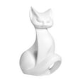 thumbnail image 2 of Estatua de gato de resina, divertida figura decorativa, adorno de escritorio, figura de animal para dormitorio, sala de estar, mesa y oficina., 2 of 9
