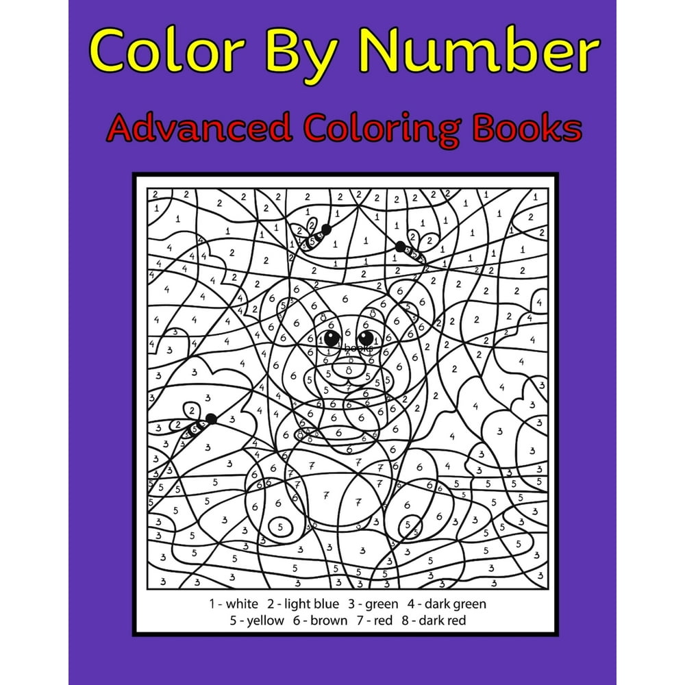 Color By Number Advanced Coloring Books : 50 Unique Color By Number