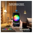 thumbnail image 3 of Smart Light Bulbs 4-Pack, 9W RGB LED, 800 Lumens - Alexa, Assistant, iOS & Android Compatible - Multicolor, Dimmable, WiFi Control, 3 of 7