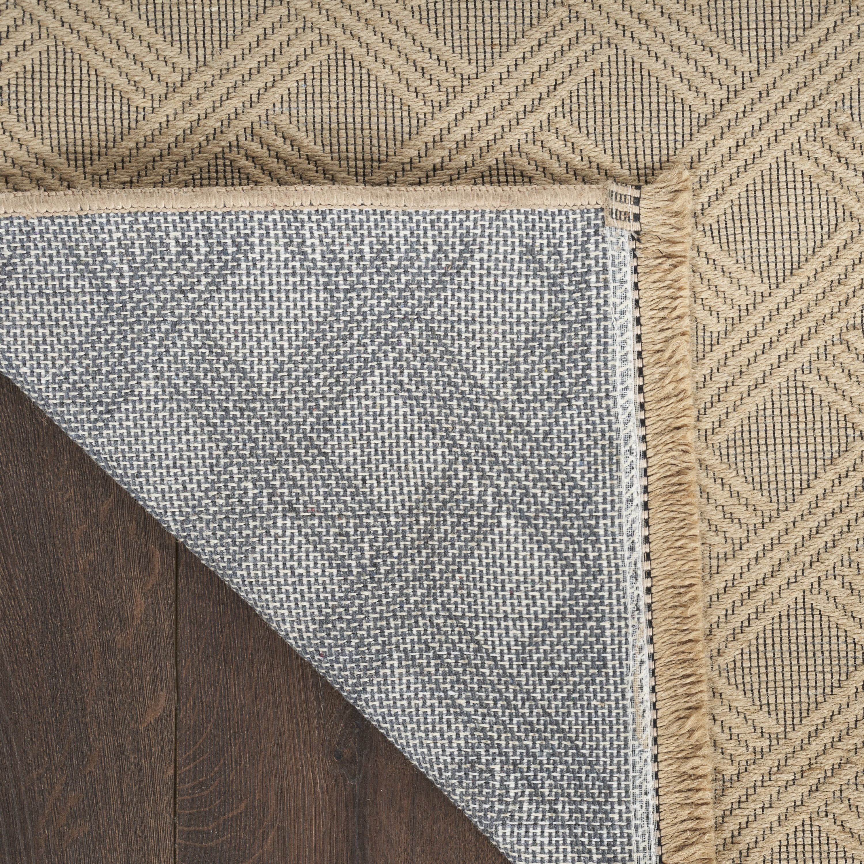 Nourison Washable Organic Geometric Natural 3'11" x 5'11" Area Rug (4x6)