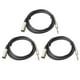 thumbnail image 1 of 3pcs 3-Pin XLR a 6.35mm 1/4 "TRS Cable de Micrófono de 6 Pies, 1 of 7