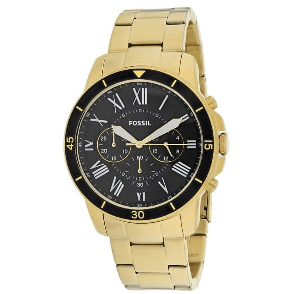 Fossil Men's Grant Watch Quartz Mineral Crystal FS4815 - Walmart.com