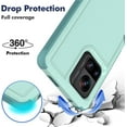 thumbnail image 3 of for Motorola Edge Plus 2023 Case: Dual Layer Protective Heavy Duty Cell Phone Cover Shockproof Rugged with Screen Protector - Military Protection Bumper Tough - Motorola Moto Edge+ Plus 2023, Green, 3 of 15