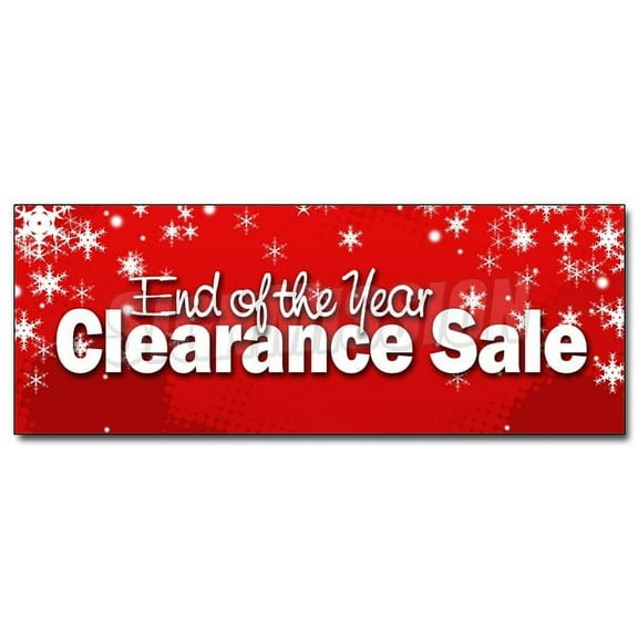 36" END OF THE YEAR CLEARANCE SALE DECAL sticker blow out 50% off