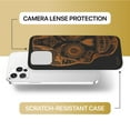 thumbnail image 6 of Case Yard Wooden Case for iPhone-12/12-Pro Soft TPU Silicone cover Slim Fit Shockproof Wood Protective Phone Cover for Girls Boys Men and Women Supports Wireless Charging Ice Skull Design, 6 of 7