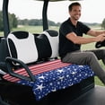 thumbnail image 5 of chaqlin Club Car Seat Cushion Covers Breathable, Compatible with Golf Cart Sports, Golf Cart Seat Covers Fit for Yamaha EZGO, Blue Star, 5 of 8