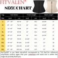 thumbnail image 2 of FITVALEN Waist Trainer for Women Workout Latex Waist Cincher Hourglass Body Shaper Sport Corset Girdle, 2 of 8
