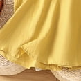 thumbnail image 4 of FRSASU Women's Summer Boho Linen Tank Tops Adjustable Tie Trendy V-Neck Loose Sleeveless Beach Vacation Shirts Yellow, 4 of 8