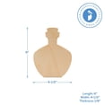 thumbnail image 4 of Short Potion Bottle Wooden Cutout 6 inches, Pack of 25 DIY Witch Potion Bottle for Crafts and Halloween Decor for Home, by Woodpeckers, 4 of 5